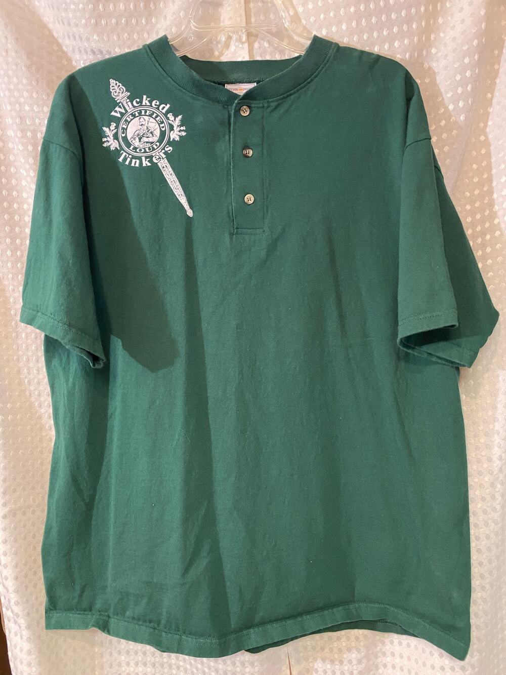 Vintage Short-sleeve Graphic Henley Size L
